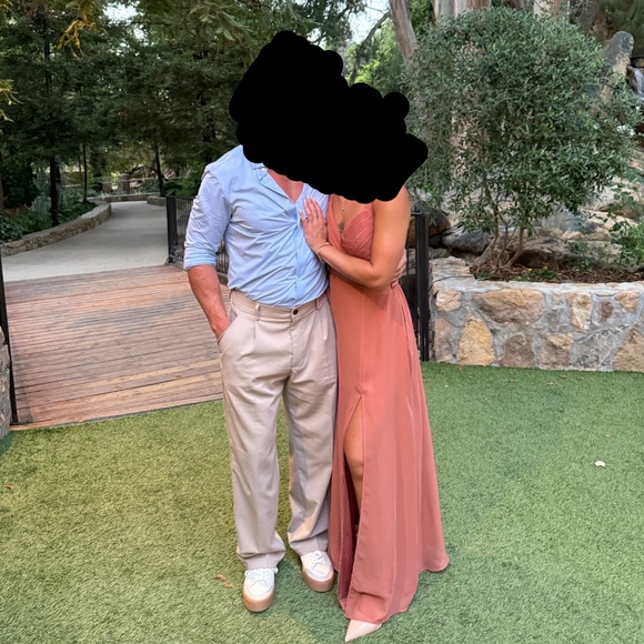 Birdy Grey Bridesmaid Dress - Deborah Terracotta Chiffon - Picture 3 of 3